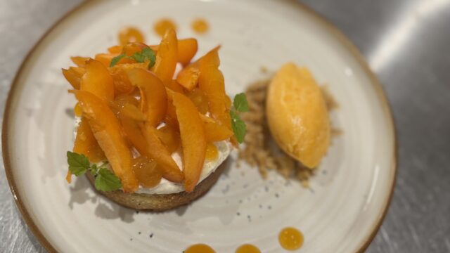 L’Echalote restaurant Etampes gastronomie dessert entremet