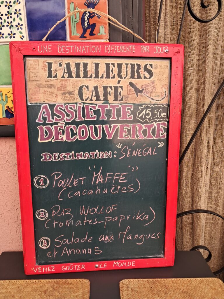 L&rsquo;ailleurs café ajaccio ardoise