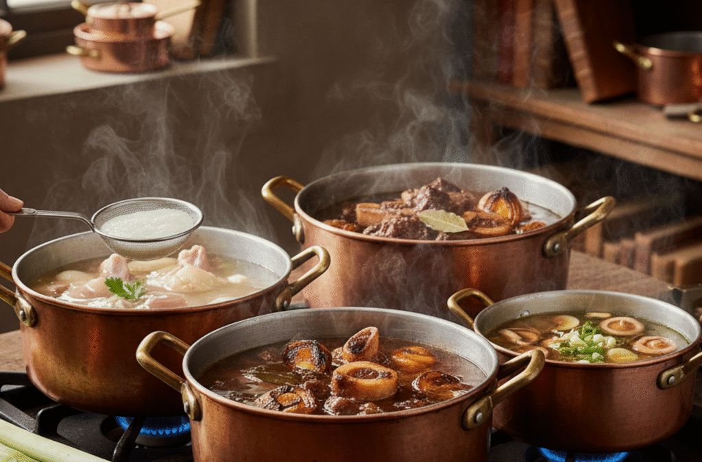 Fonds blanc, brun, clair : Le secret pour ne plus utiliser de bouillon cube
