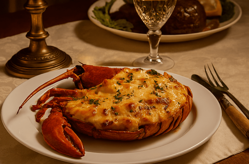 Homard Thermidor : l’élégance flamboyante de la Belle Époque