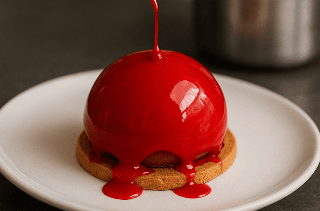 Maîtriser les finitions brillantes en pâtisserie et en cuisine (nappage, laquage, pulvérisation)