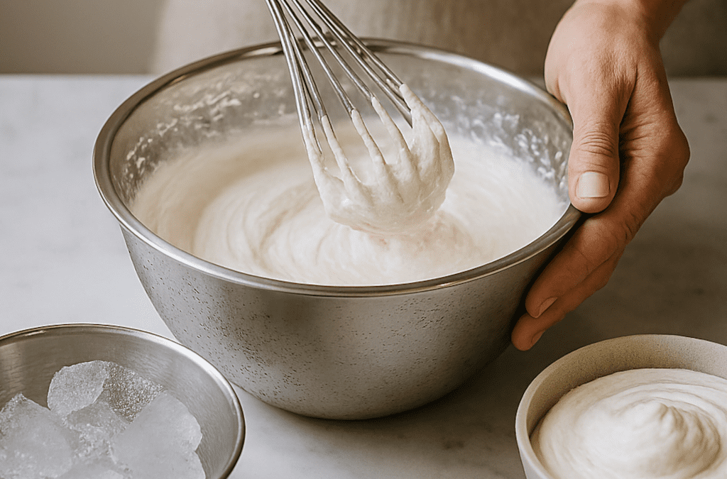 Monter une chantilly parfaite : Le triptyque infaillible du froid, du gras et du geste