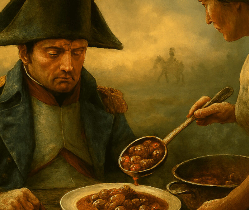 Le Veau Marengo : plat de victoire ou offrande divine ? Histoire, légende et actualité d’une recette impériale