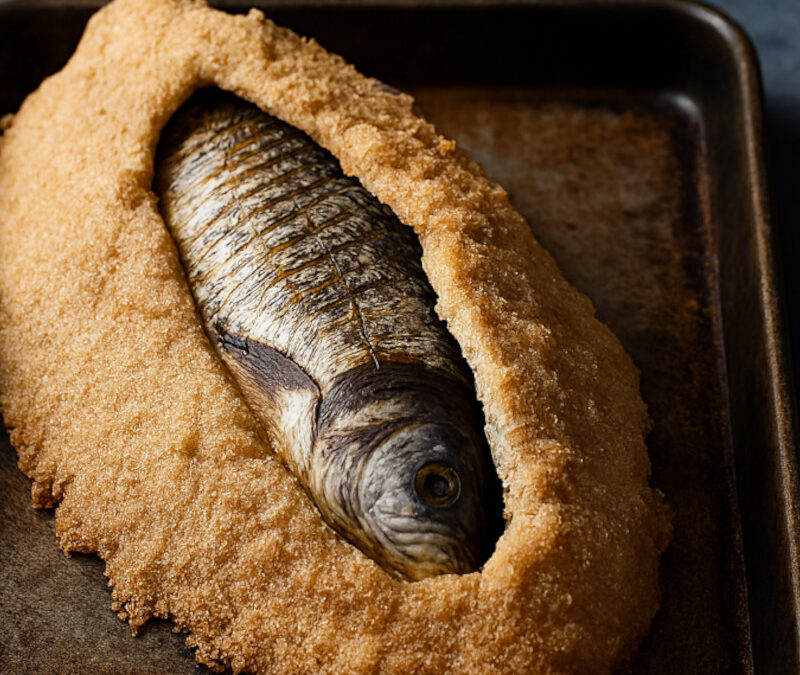 Le bar en croûte de sel : histoire, technique et précision d&rsquo;une cuisson ancestrale et spectaculaire