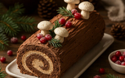 La Bûche de Noël : Histoire, traditions régionales et recettes gourmandes