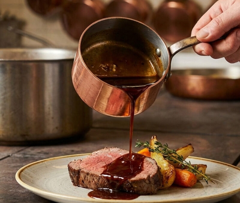 L&rsquo;art du jus de viande : Le secret du liquide qui sublime la gastronomie Française