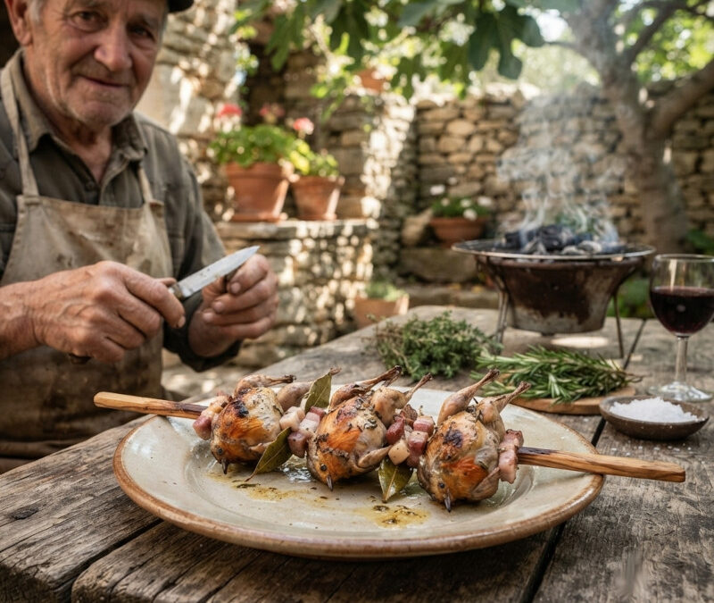 La brochette de Rigaou (Rouge-Gorge), la brochette interdite du terroir Provençal