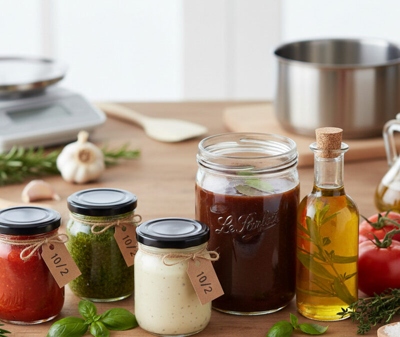 Comment conserver les sauces maison : Sécurité, hygiène et bonnes pratiques