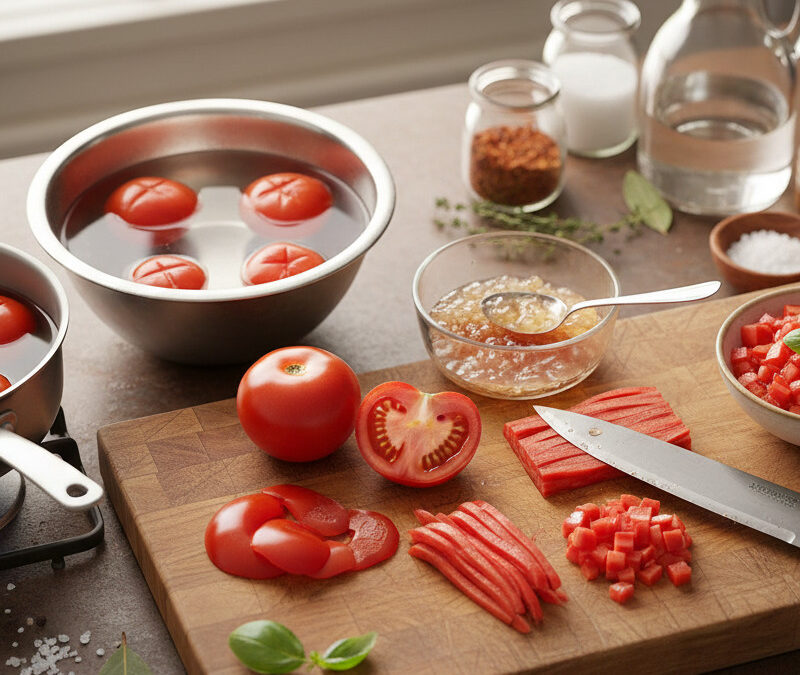 Comment préparer un concassé de tomate comme un chef (et pourquoi cela change tout).