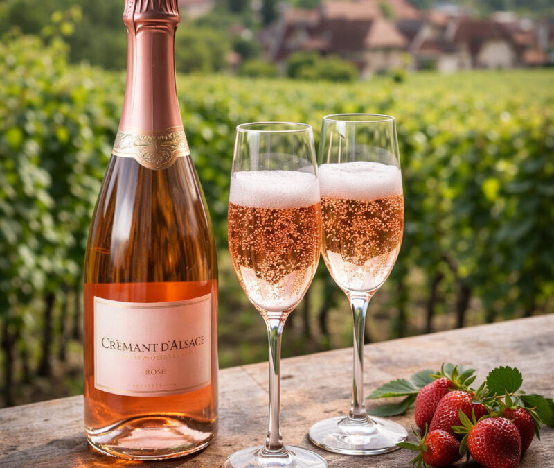 Le Crémant d’Alsace rosé 100 % pinot noir : L’élégance effervescente du terroir Alsacien