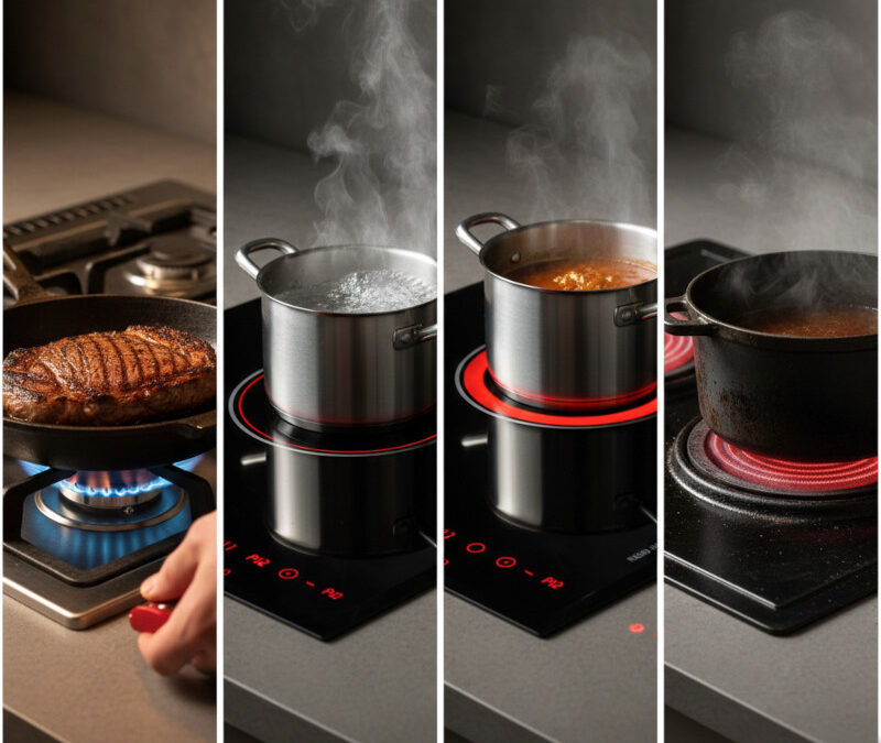 Gaz, induction, vitro : Le guide pour ne plus jamais rater vos cuissons