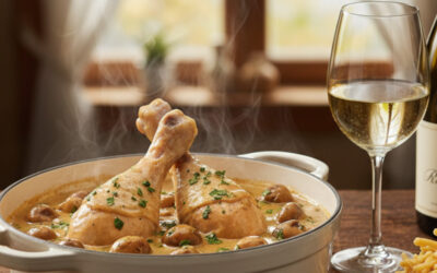 Le coq au Riesling : L&rsquo;âme viticole de l&rsquo;Alsace dans l&rsquo;assiette