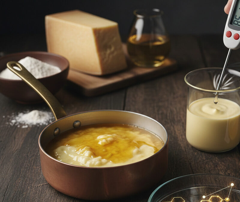 Pourquoi les sauces au fromage « huilent » : La science du déséquilibre