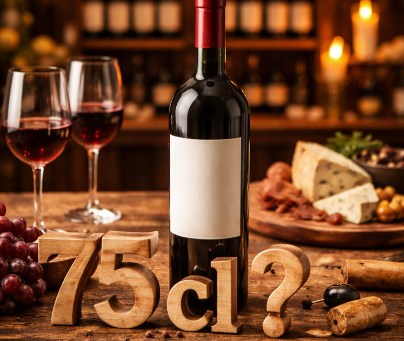 Pourquoi une bouteille de vin fait-elle 75 cl et pas 1 litre ?