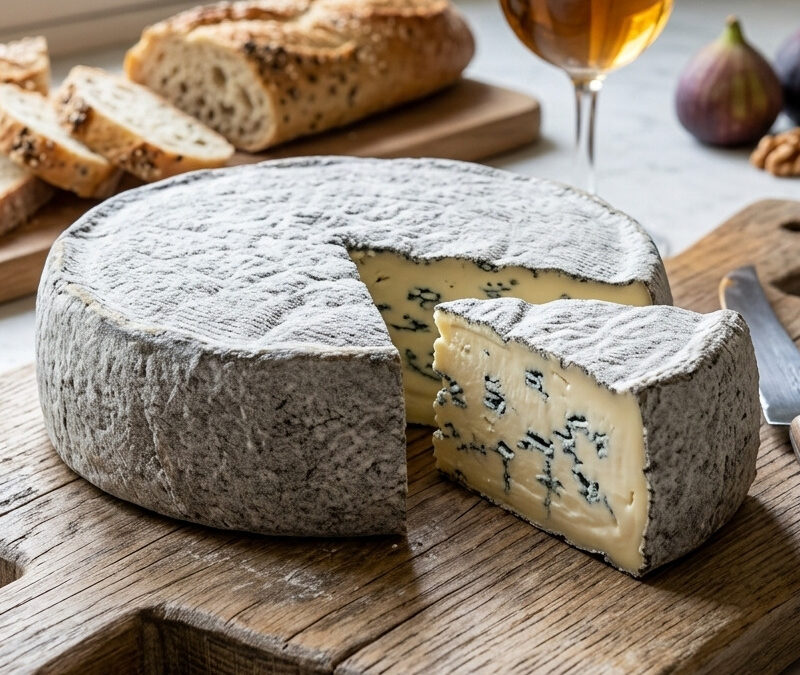 Le Rochebaron géant de cendre au cœur de bleu