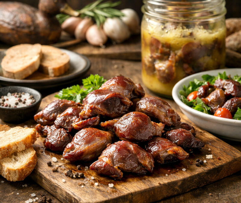 Le gésier de canard confit : L&rsquo;or brun du sud-ouest, entre muscle et gastronomie