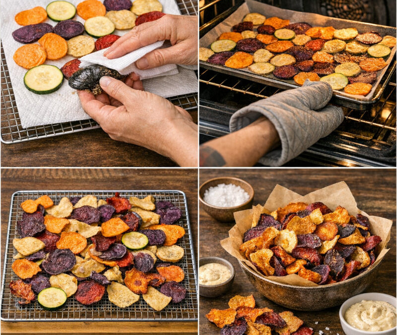 Le secret des chips de légumes hyper croustillantes (séchage vs cuisson)