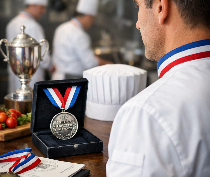 Pourquoi des cuisiniers ont un col bleu blanc rouge, qu&rsquo;est-ce que le MOF ?