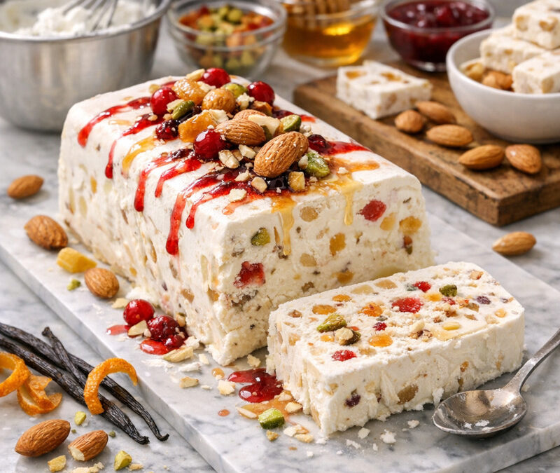 Plus léger qu&rsquo;une bûche, plus chic qu&rsquo;une glace : Découvrez les secrets du nougat glacé parfait