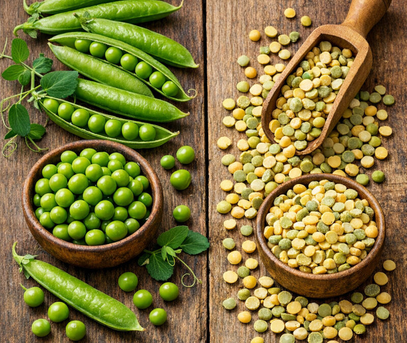 Quelle est la difference entre pois cassés et petits pois ?