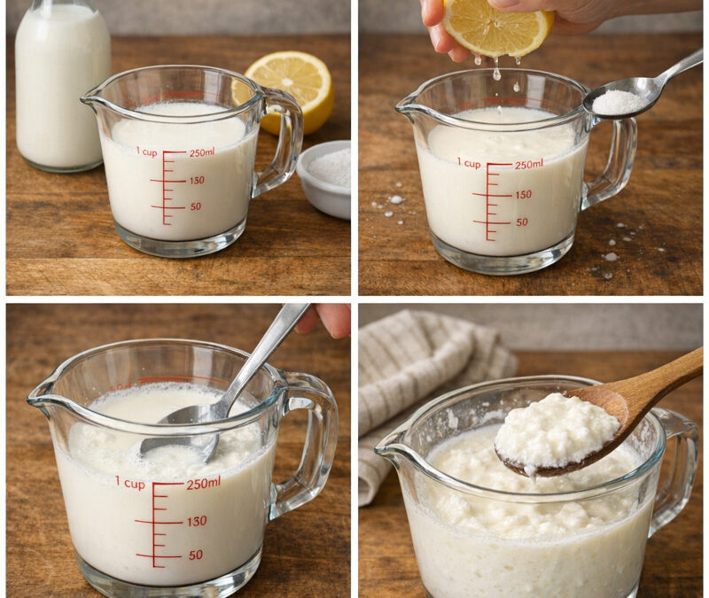 Comment transformer du lait entier en babeurre maison en 10 minutes ?