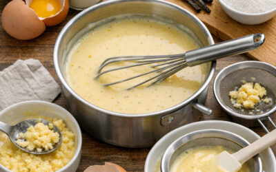 Pourquoi ma crème anglaise a t-elle des petits points jaunes et comment y remedier ?