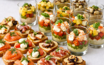 Combien de temps puis-je laisser sur ma table les toasts et les verrines lors d&rsquo;un buffet ?