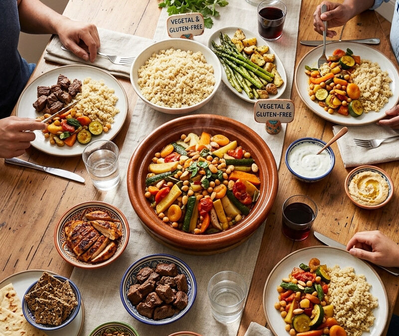 Comment recevoir un végétalien, un allergique au gluten et un amateur de viande à la même table sans faire trois menus différents.