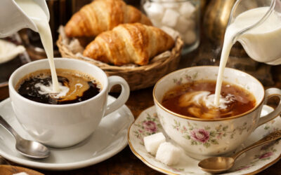 Les temperatures du  lait dans le café et le thé usages et traditions gastronomiques Françaises