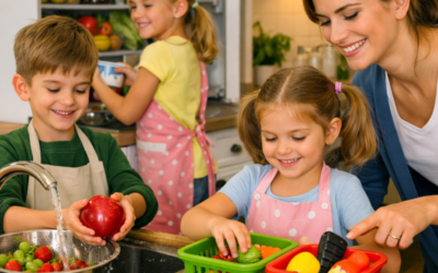 Cultiver de bonnes habitudes chez les enfants : Jeux et aventures pour apprendre l’hygiène alimentaire