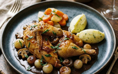 La poularde au vinaigre : Histoire, tradition, recette authentique et variantes
