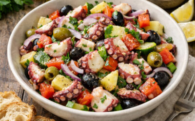 La salade de poulpe (u purpu) : Recette Méditerranéenne traditionnelle, fraîche et savoureuse