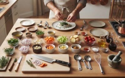 La mise en place en cuisine : Le secret des chefs pour recevoir sereinement à la maison