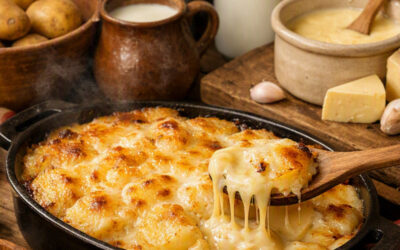 Gratin de pommes de terre à la cancoillotte : Le réconfort authentique de la Franche-Comté