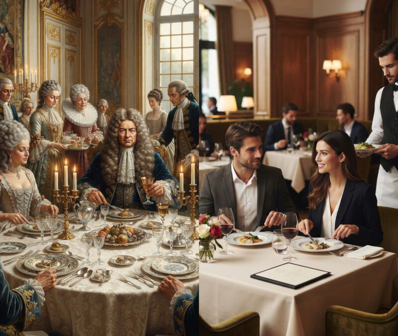 Histoire des règles de bienséance à table en France : De la table des rois au restaurant