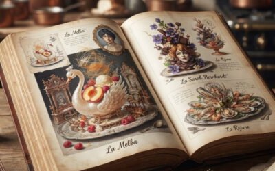 Les femmes célèbres transformées en plats par Escoffier