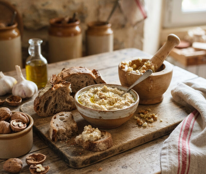 Aillade toulousaine : L’ancienne sauce à l’ail et aux noix du Midi toulousain