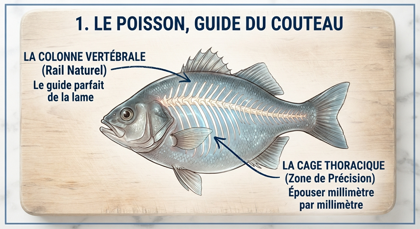 Étape 1 : Le Poisson, guide du couteau comment lever les filets d un poisson sur aventureculinaire.fr