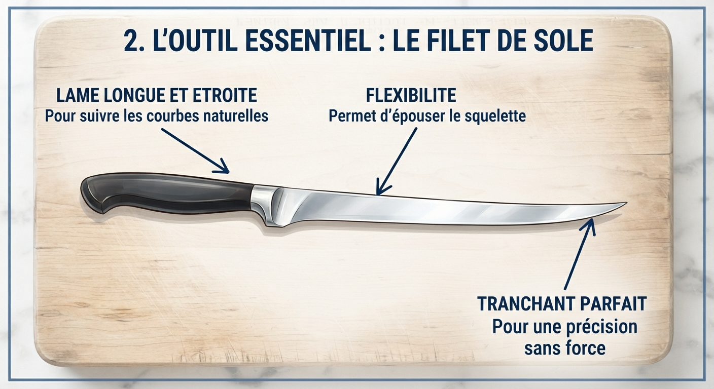 Étape 2 : Le filet de sole comment lever les filets d un poisson sur aventureculinaire.fr