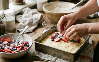 Comment éviter que des fruits frais détrempent une pâte à gâteau ?