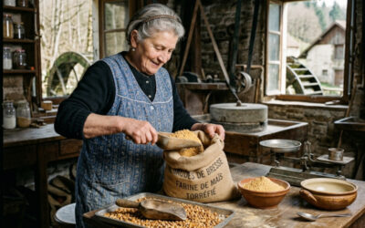 La farine de gaude : Histoire d’une farine de maïs torréfié devenue emblématique de la Bresse et de la Franche-Comté