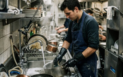 Le plongeur de restaurant : Histoire d’un métier invisible au cœur de la gastronomie française