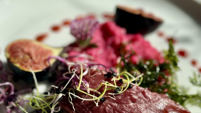 L’Orangerie restaurant du chateau plats gastronomiques