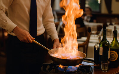 Pourquoi le flambage, entre maîtrise culinaire et mise en scène, fascine toujours