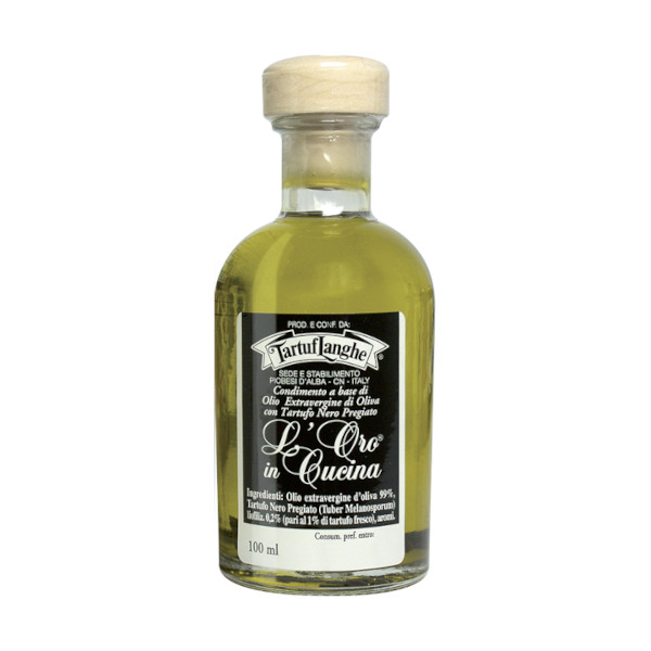 Condiment à base d'huile d'Olive vierge extra et de Truffe noire (Tuber Melanosporum) aromatisée