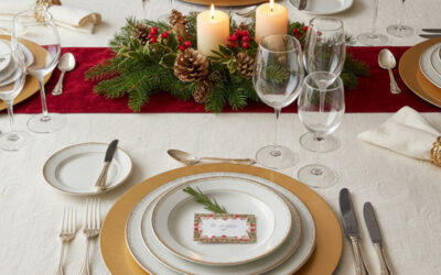 Dresser la table de Noël dans les règles et traditions des arts de la table français