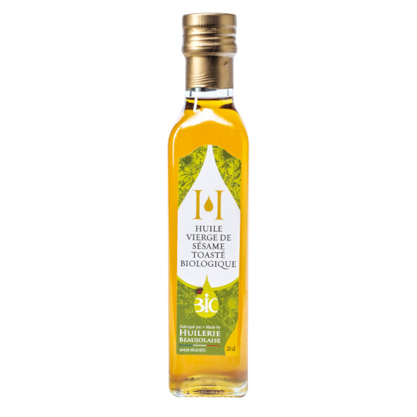 Huile vierge de sésame toasté biologique