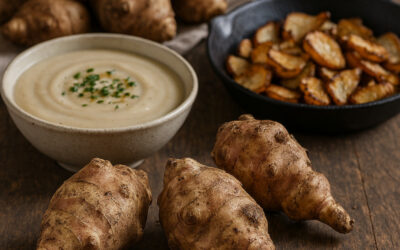 Le Topinambour : De l’aliment maudit à la star des chefs – Histoire, recettes et renouveau dans la gastronomie Française