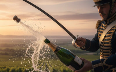 Le sabrage du champagne : Maîtriser l’art, la technique et la sécurité