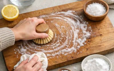 Comment nettoyer une planche en bois sans produits chimiques ?